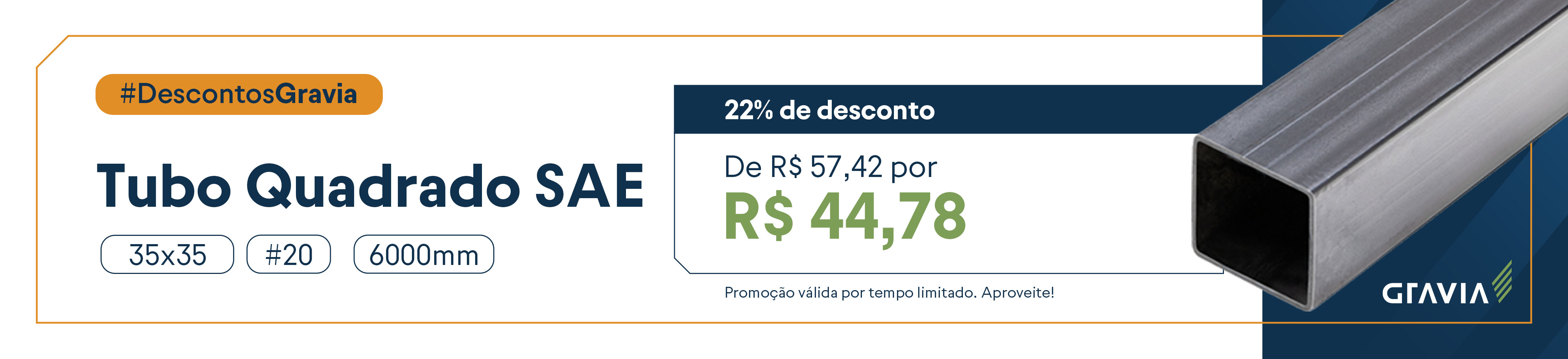 Desconto_Tubo quadrado