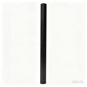 Poste-Gradil-Preto-40X60X155mm-150m-Base-Chumbada